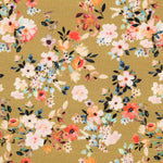 Viskose Rustic Floral Olive - Ribes y Casals
