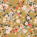 Viskose Rustic Floral Olive - Ribes y Casals