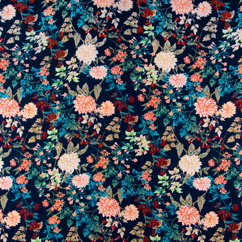 Navy Wild Viskose - Ribes y Casals