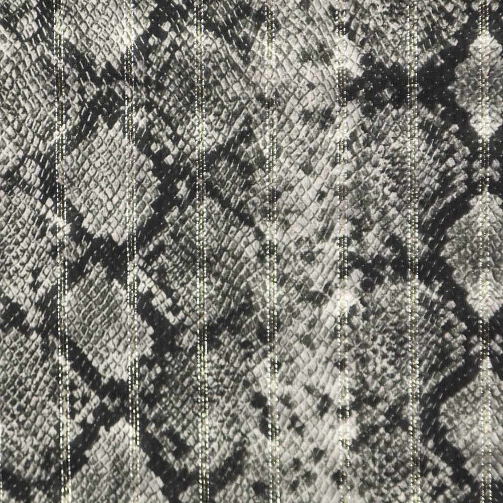 Viskose Schlange Lurex Hellgrau - Ribes y Casals