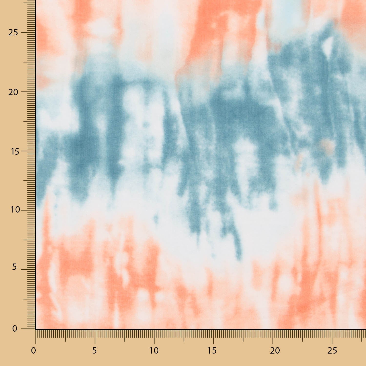 Viskose Tie Dye Türkis - Ribes y Casals