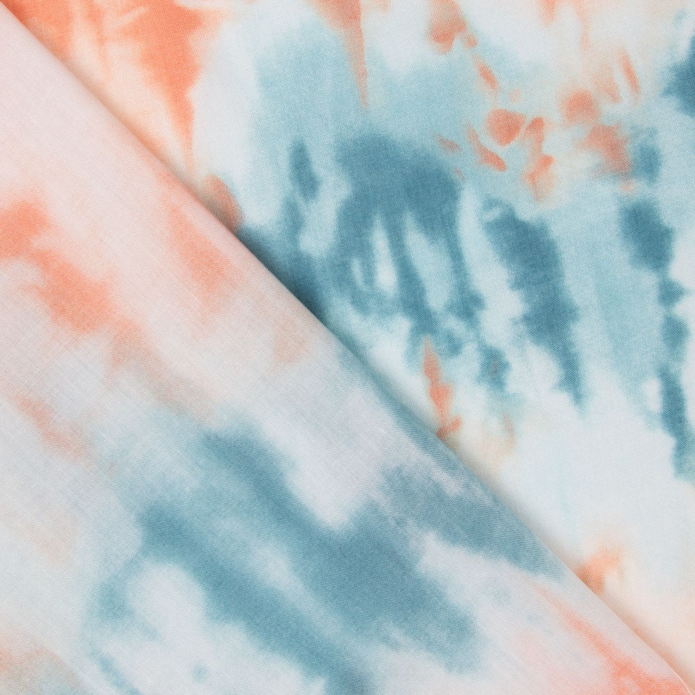 Viskose Tie Dye Türkis - Ribes y Casals