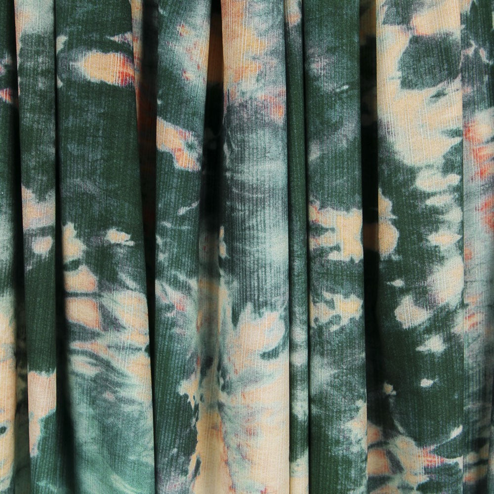 Viskose Tie Dye Grün - Ribes y Casals