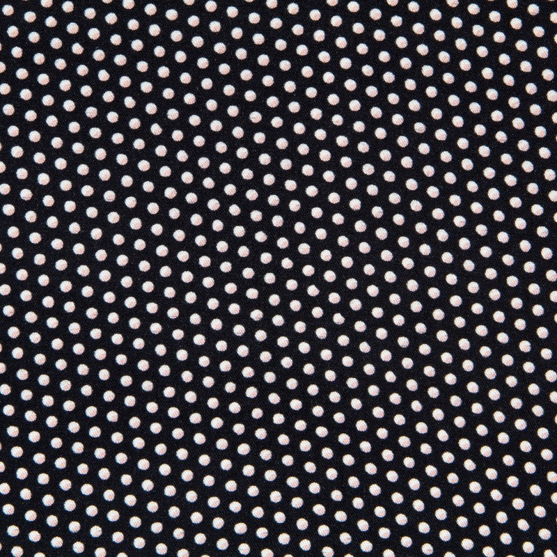 Marineblaue Viskose Polka Dots - Ribes y Casals