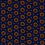 Viskose Winter Geometrisch Navy - Ribes y Casals
