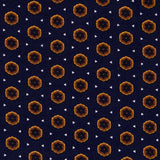 Viskose Winter Geometrisch Navy - Ribes y Casals