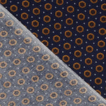 Viskose Winter Geometrisch Navy - Ribes y Casals