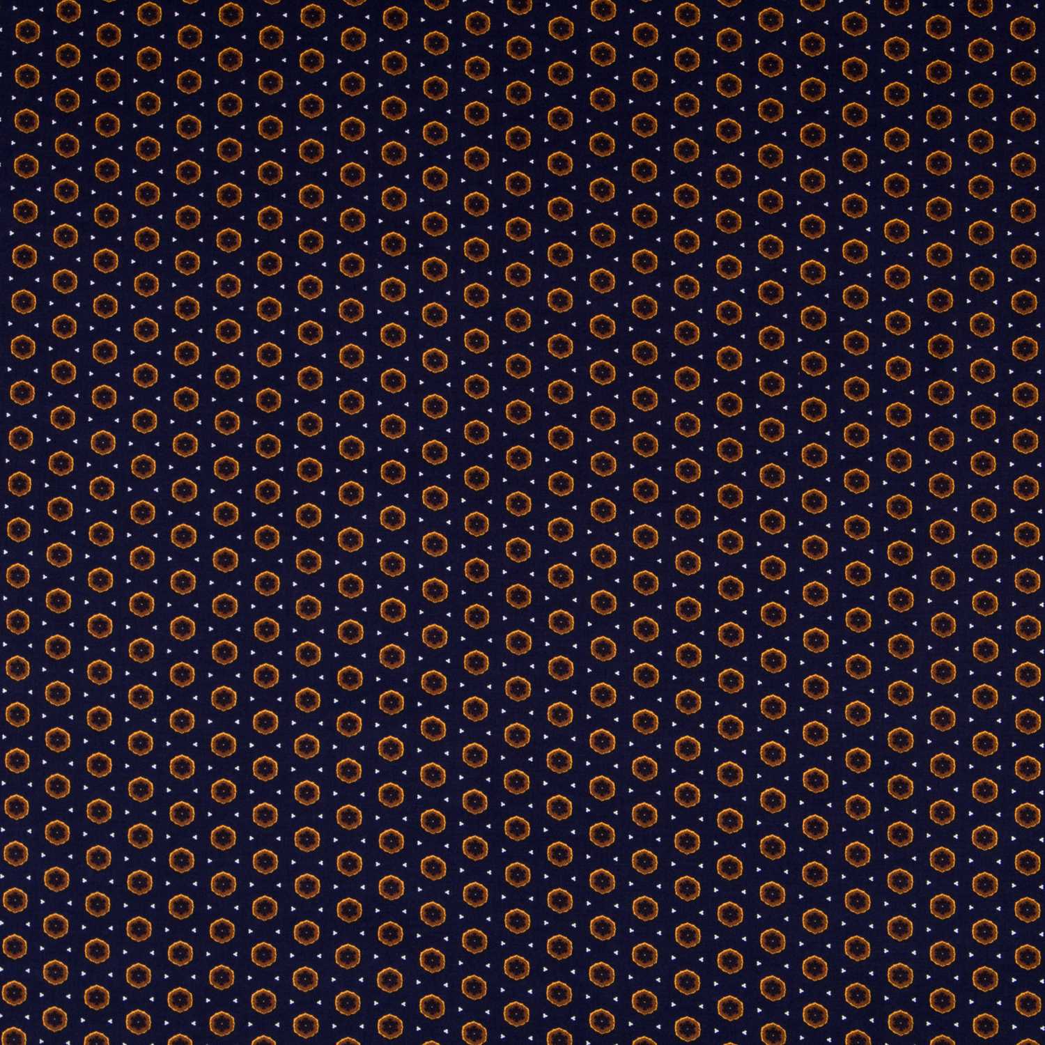 Viskose Winter Geometrisch Navy - Ribes y Casals
