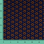 Viskose Winter Geometrisch Navy - Ribes y Casals