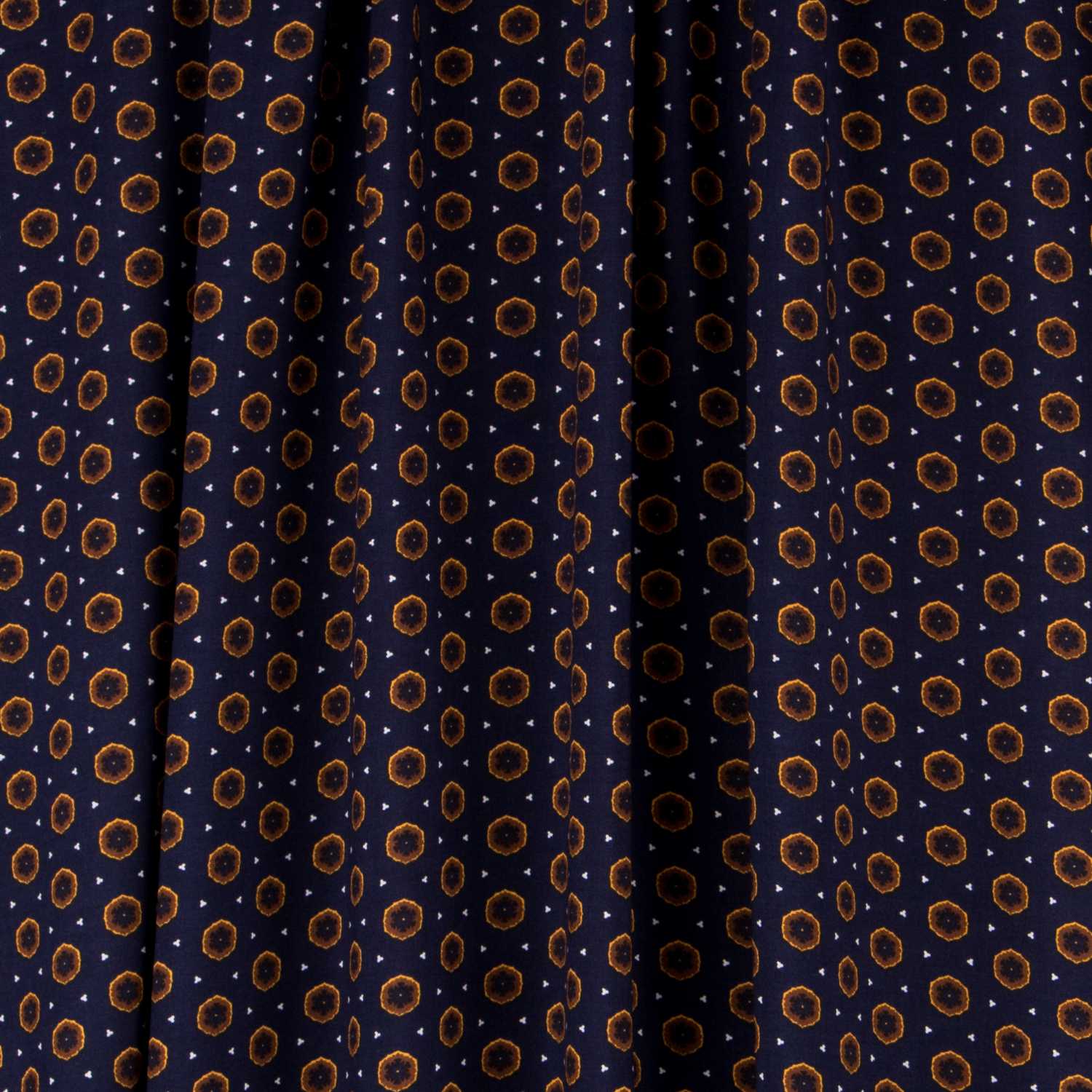 Viskose Winter Geometrisch Navy - Ribes y Casals