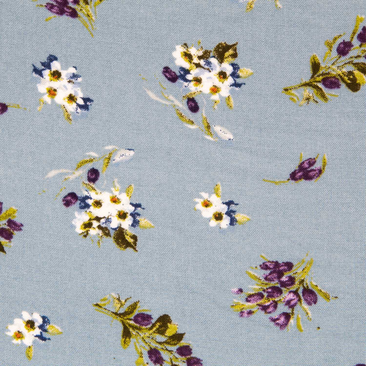 Viskose Winter Vintage Blau - Ribes y Casals