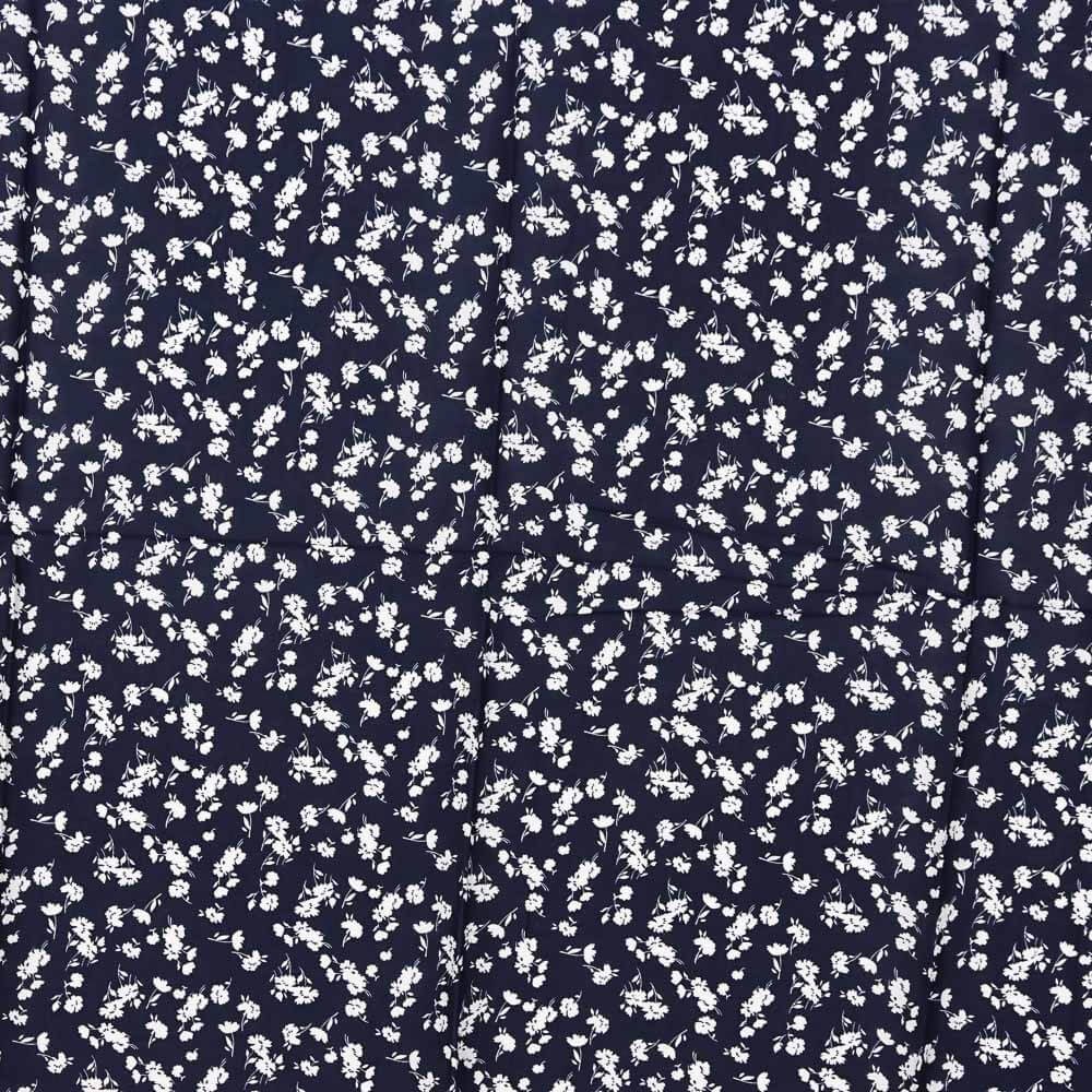 Viskose Blumen Navy - Ribes y Casals