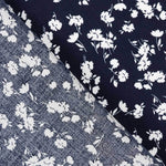 Viskose Blumen Navy - Ribes y Casals