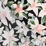 Viskose Blume Maxi Schwarz - Ribes y Casals