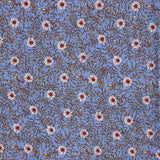 Viskose Floral Blau Denim - Ribes y Casals