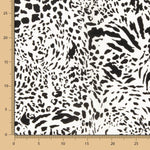 Viskose Tierprint Weiß - Ribes y Casals
