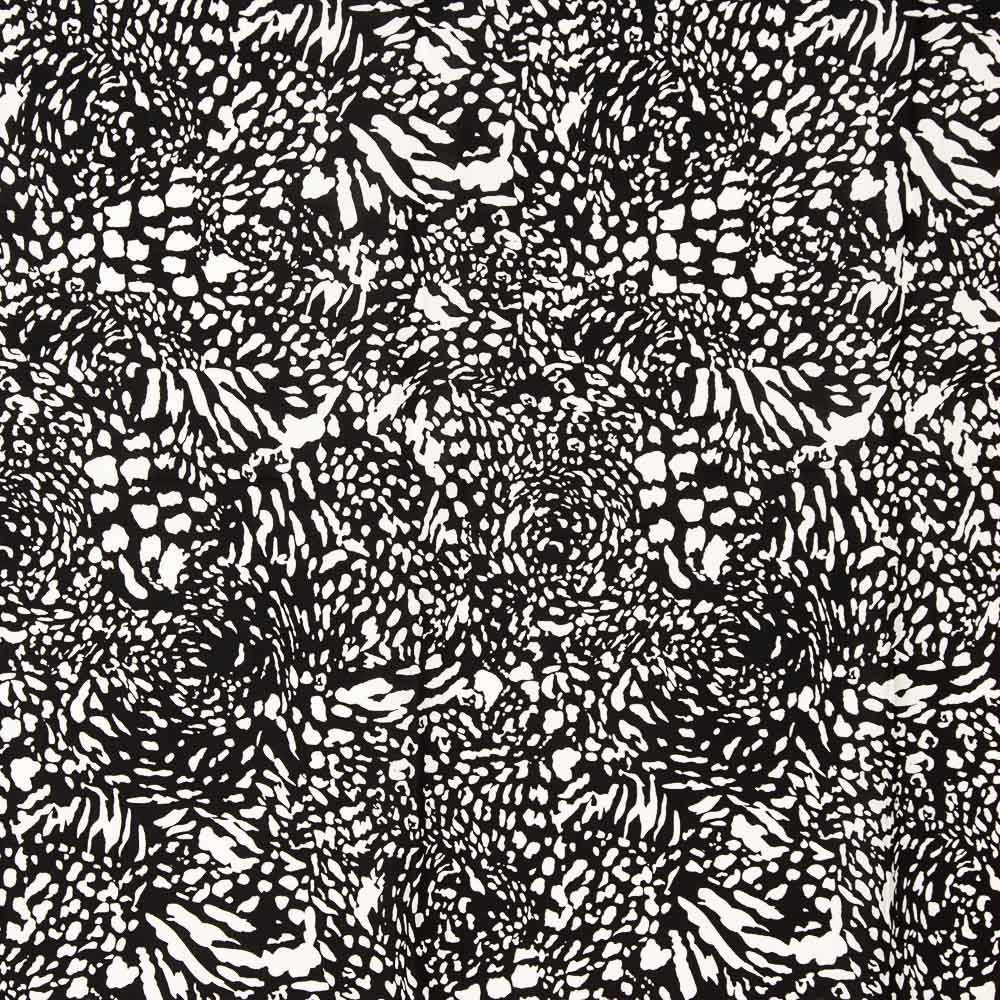 Viskose Tierprint Schwarz - Ribes y Casals