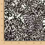 Viskose Tierprint Schwarz - Ribes y Casals