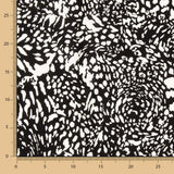Viskose Tierprint Schwarz - Ribes y Casals