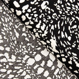 Viskose Tierprint Schwarz - Ribes y Casals