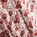 Viskose Blume Polka Dot Granat - Ribes y Casals