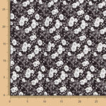 Viskose Blume Polka Dot Schwarz - Ribes y Casals