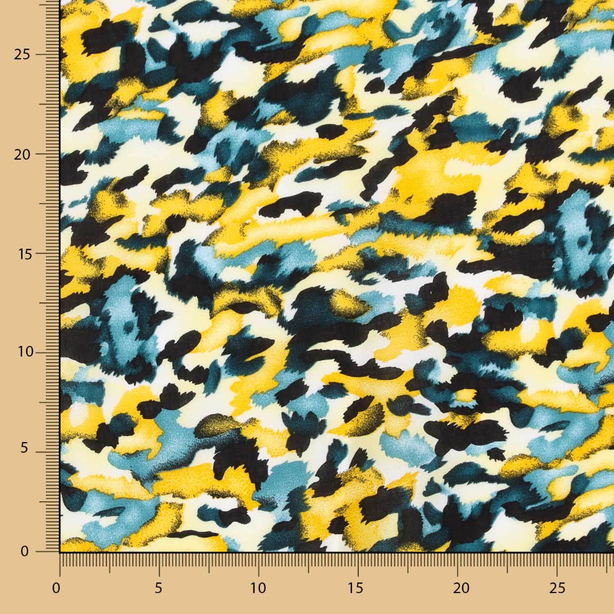 Viskose Camouflage Gelb - Ribes y Casals