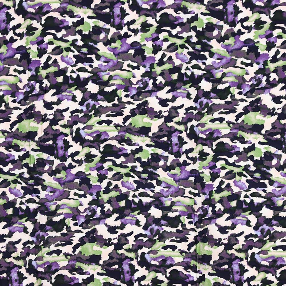 Viskose Camouflage Lila - Ribes y Casals