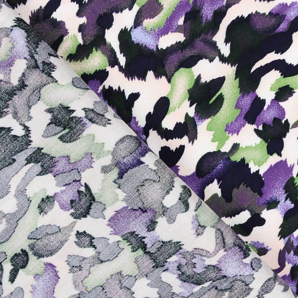 Viskose Camouflage Lila - Ribes y Casals