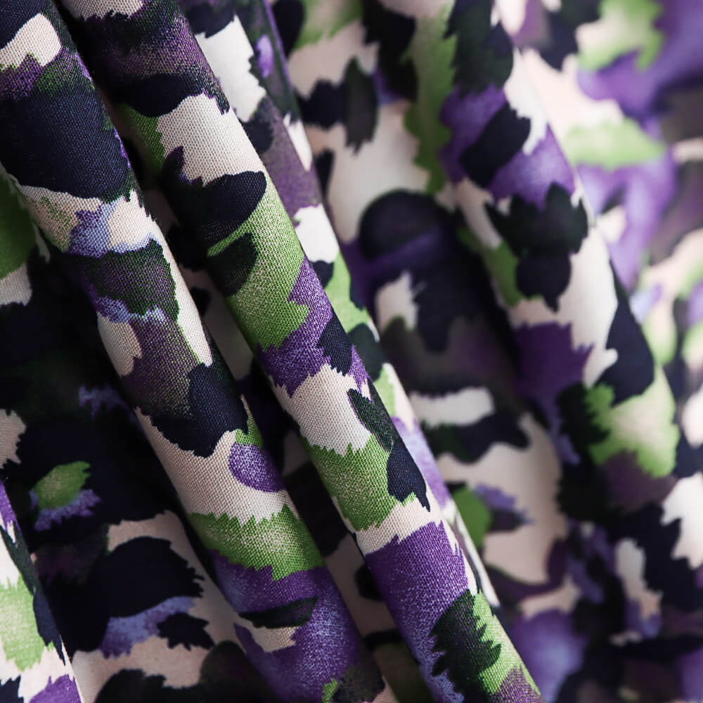Viskose Camouflage Lila - Ribes y Casals