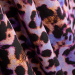 Viskose Tierdruck mauve - Ribes y Casals
