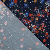 Viskose Bouquet Mitternachtsblau - Ribes y Casals