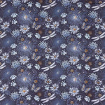 Abaca Blau Bedruckte Viskose - Ribes y Casals
