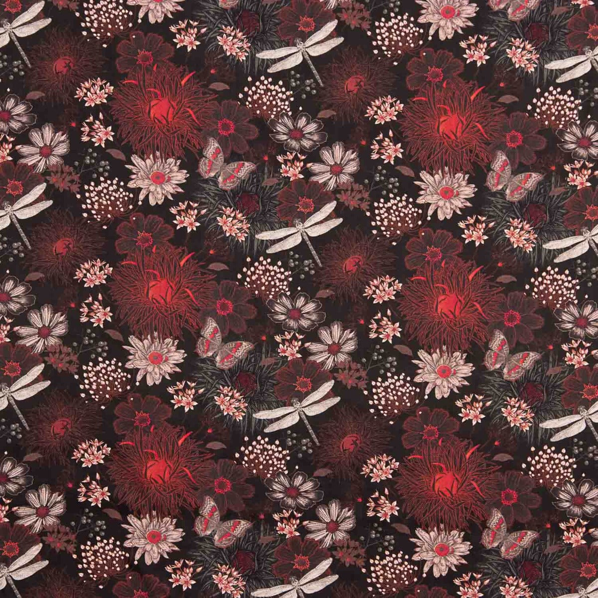 Abaca Schwarz Bedruckte Viskose - Ribes y Casals