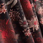Abaca Schwarz Bedruckte Viskose - Ribes y Casals
