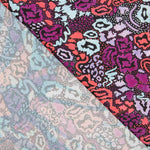 Bedruckte Viskose Animal Print Mauve - Ribes y Casals