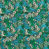 Bedruckte Viskose Animal Print Grün - Ribes y Casals