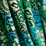 Bedruckte Viskose Animal Print Grün - Ribes y Casals