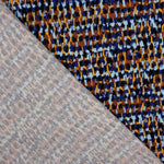Cedile Blau Bedrucktes Viskose-Retal 75 x 148 cm - Ribes y Casals