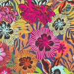 Bahama Blume Bedruckte Viskose Bahama Marine - Ribes y Casals