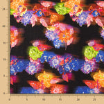 Neon-Multiflower bedruckte Viskose - Ribes y Casals