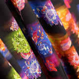 Neon-Multiflower bedruckte Viskose - Ribes y Casals