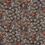 Paisley bedruckte Viskose Maroon - Ribes y Casals