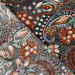Paisley bedruckte Viskose Maroon - Ribes y Casals