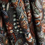 Paisley bedruckte Viskose Maroon - Ribes y Casals