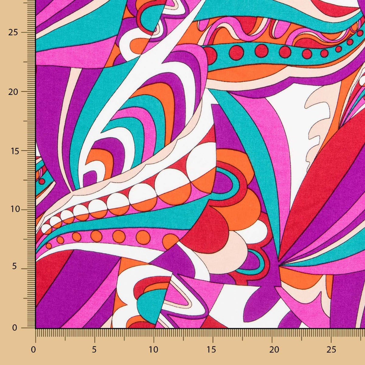 Pucci Bedruckte Viskose Magenta - Ribes y Casals