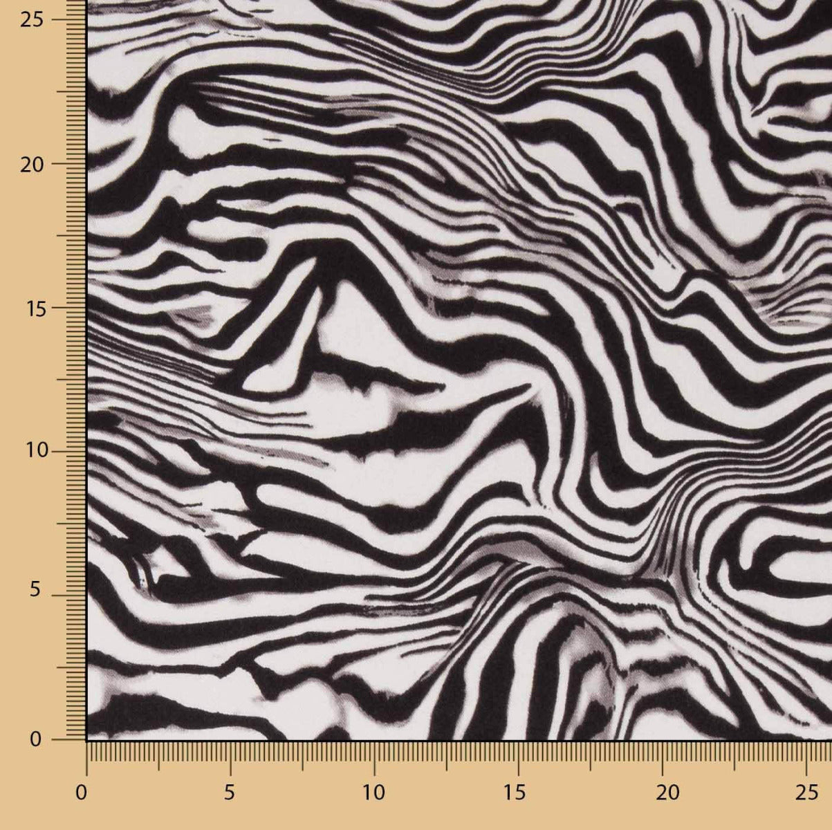 Safari Zebra bedruckte Viskose - Ribes y Casals