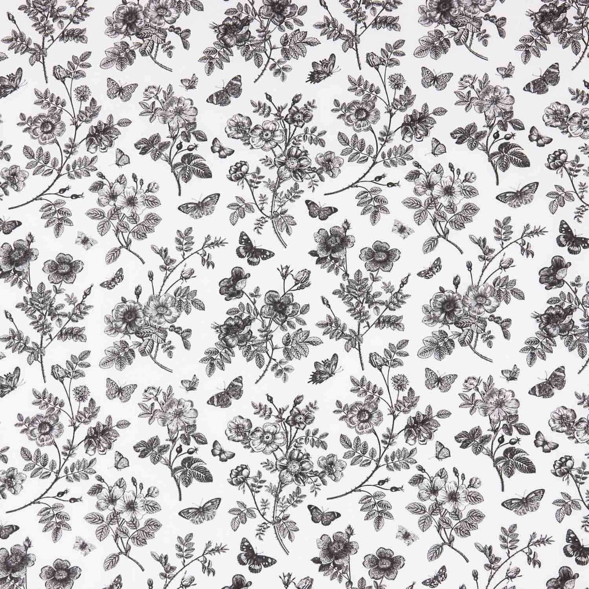Villandry Bedruckte Viskose Schwarz - Ribes y Casals