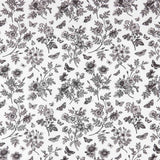 Villandry Black Printed Viscose Retal - Verschiedene Größen x 148 cm breit - Ribes y Casals