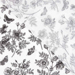 Villandry Black Printed Viscose Retal - Verschiedene Größen x 148 cm breit - Ribes y Casals
